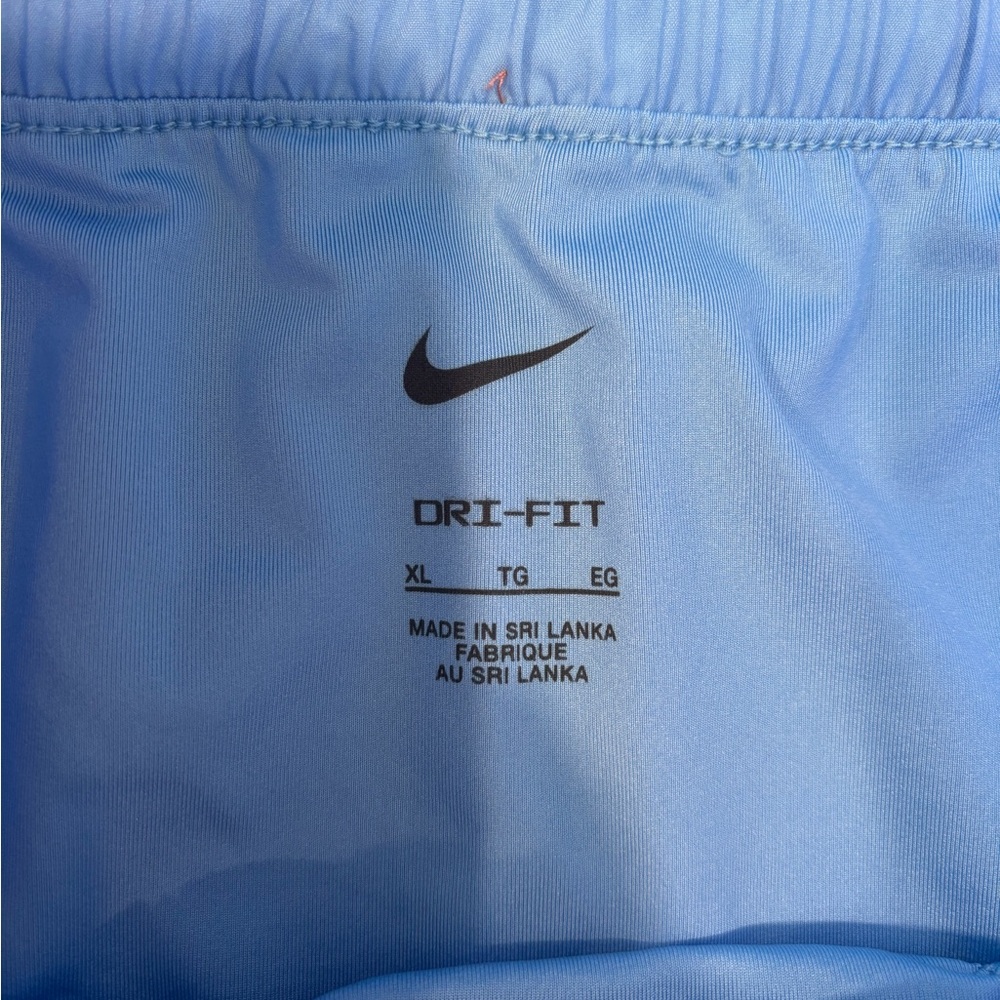Nike Carolina Blue High Waisted Athletic Shorts (Lightweight Performance) - Picture 3 of 5